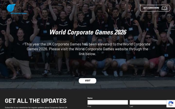 Screenshot of corporategamesuk.com