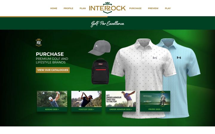 Snímek obrazovky corporategolf.co.za