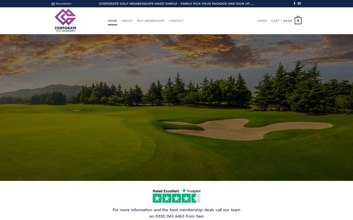Screenshot of corporategolfmemberships.com
