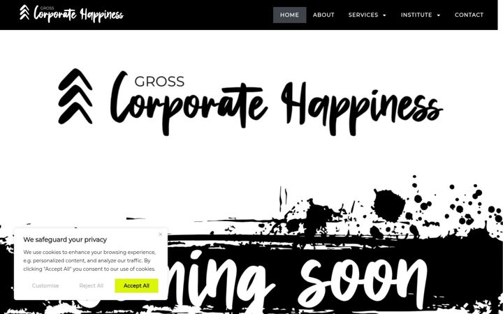 Screenshot of corporatehappiness.com