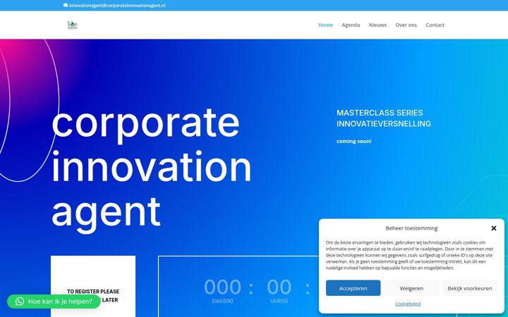 Screenshot of corporateinnovationagent.nl