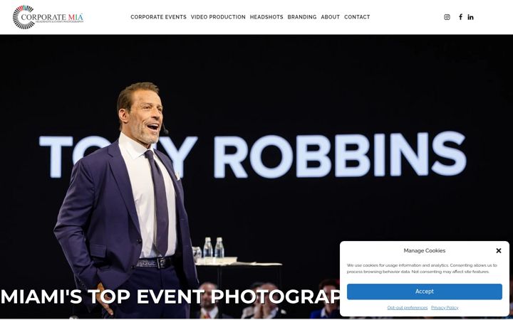 Screenshot of corporatemia.com