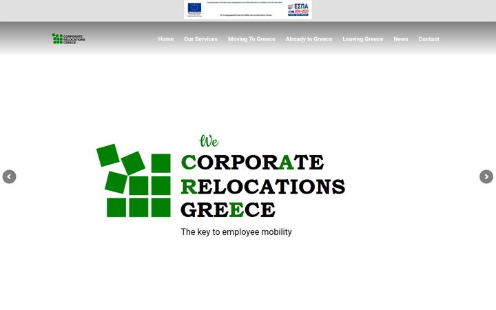 Screenshot of corporaterelocations.gr