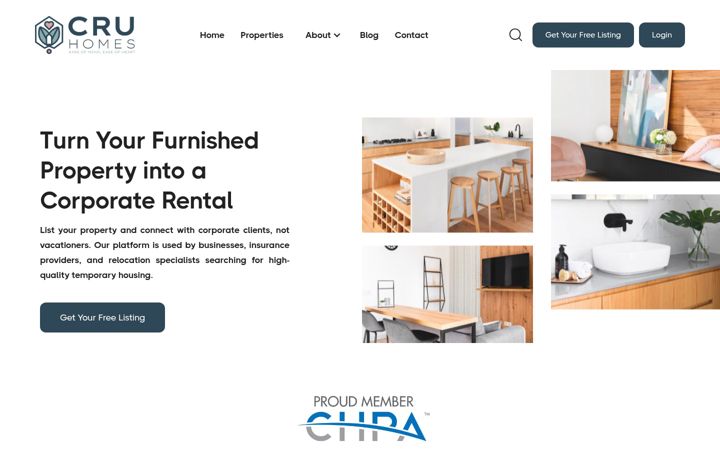 Screenshot of corporaterentalsusa.com