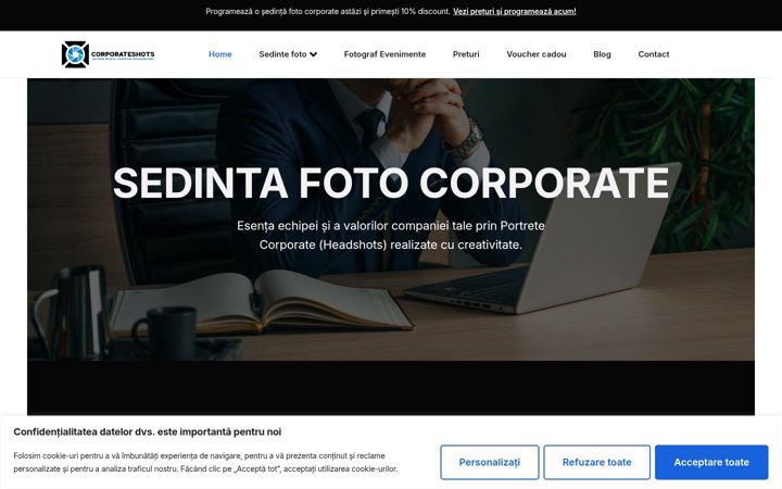 Screenshot of corporateshots.ro