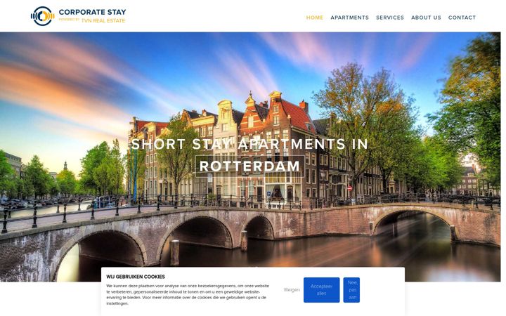 Screenshot von corporatestay.nl