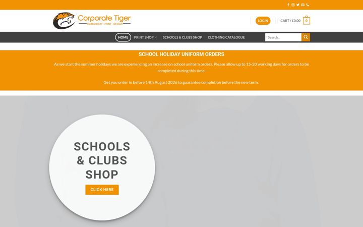 Screenshot of corporatetiger.co.uk