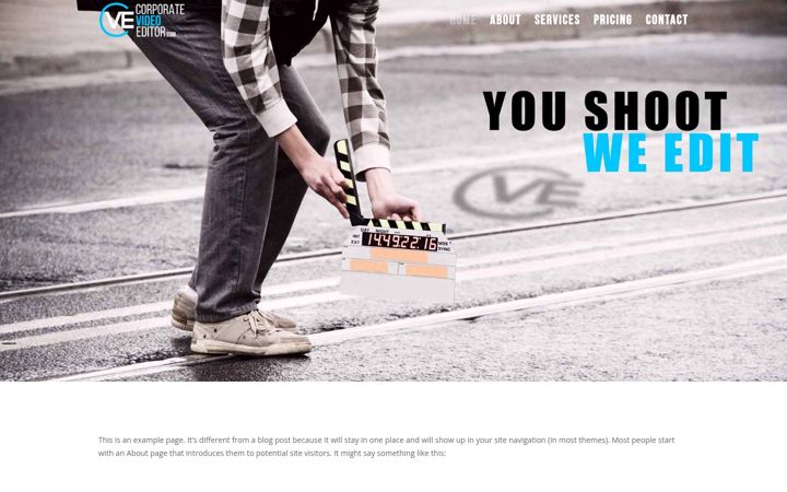 Screenshot of corporatevideoeditor.com