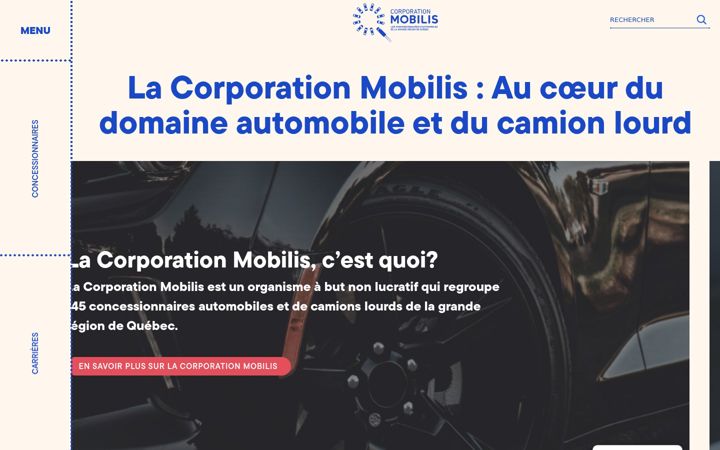 Screenshot of corporationmobilis.com