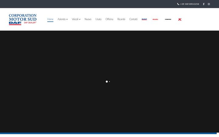 Screenshot of corporationmotorsud.it