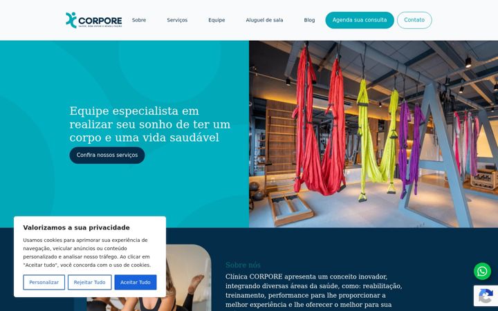 Screenshot of corporelanadiniz.com.br