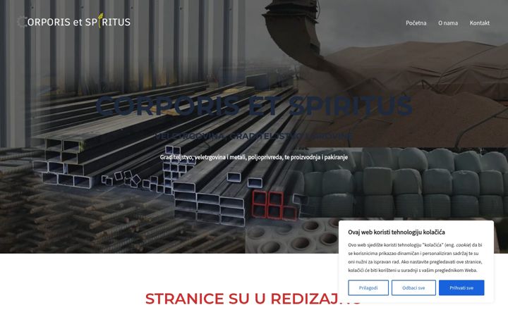 Screenshot του corporisetspiritus.hr