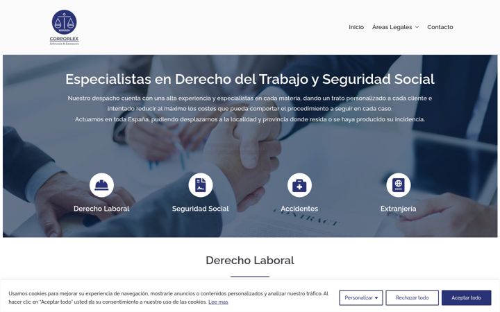 Screenshot of corporlex.com