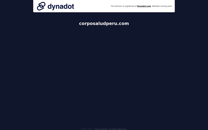 Screenshot of corposaludperu.com