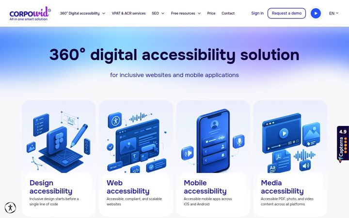 Screenshot of corpowid.com
