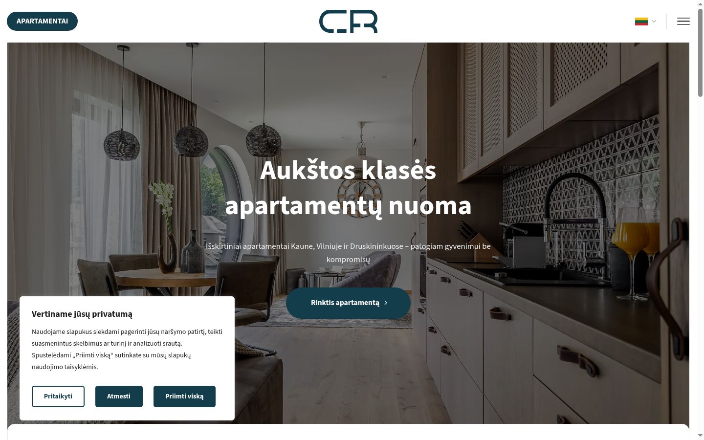 Snímka obrazovky banera súhlasu zobrazeného pred akoukoľvek interakciou