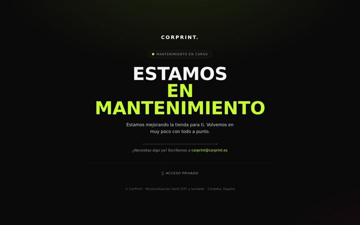 Screenshot of corprint.es