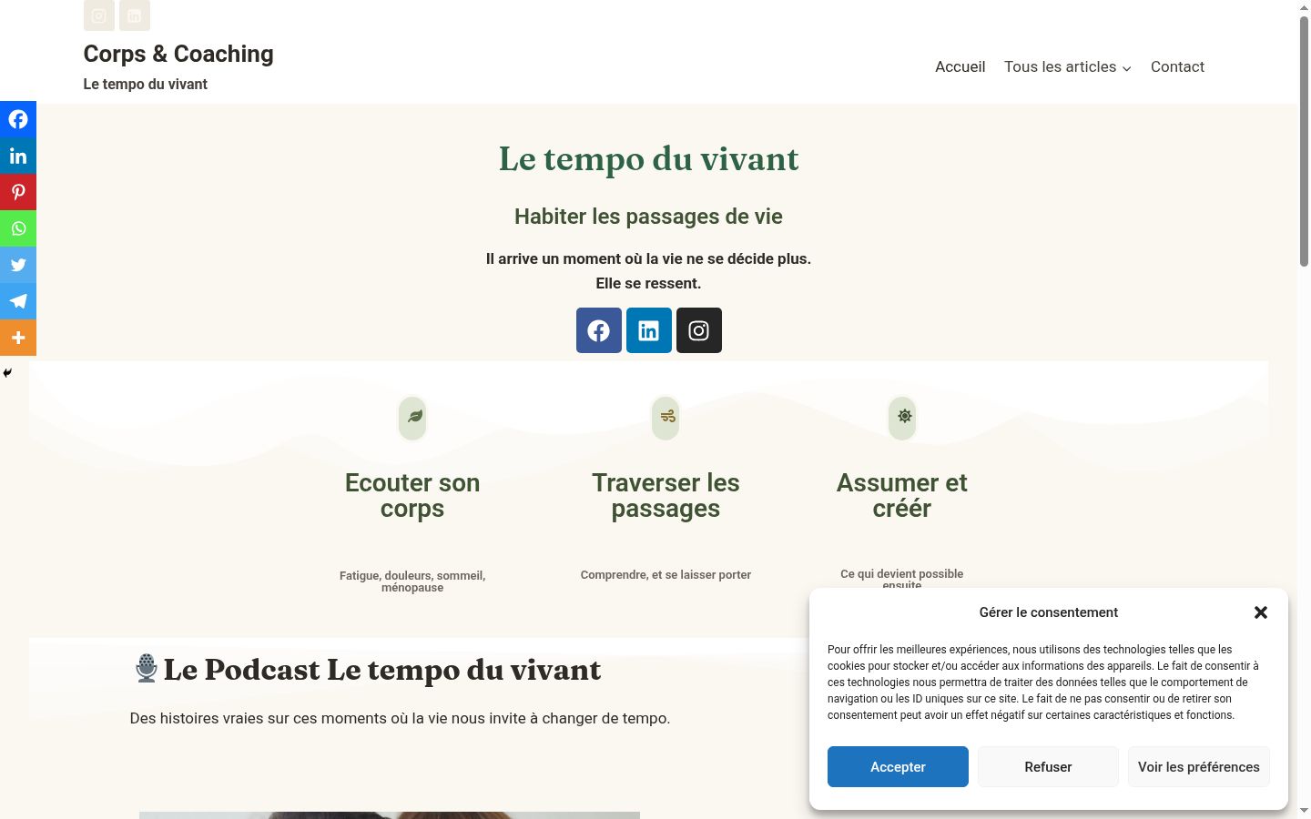 Screenshot tal-banner tal-kunsens muri qabel kwalunkwe interazzjoni