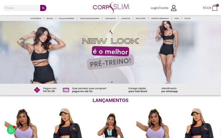 Snimka zaslona za corpslim.com.br