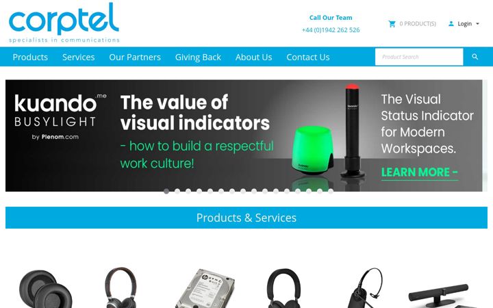Screenshot of corpteluk.com