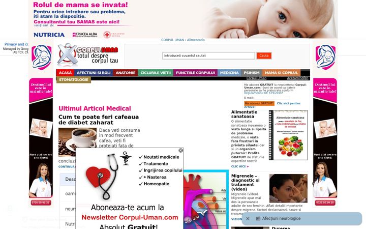 Screenshot of corpul-uman.com