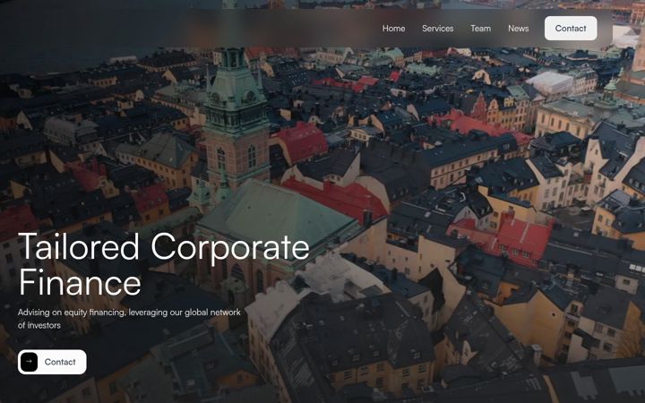 Screenshot of corpura.se