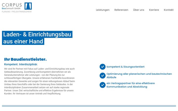 Screenshot of corpus-bau.de