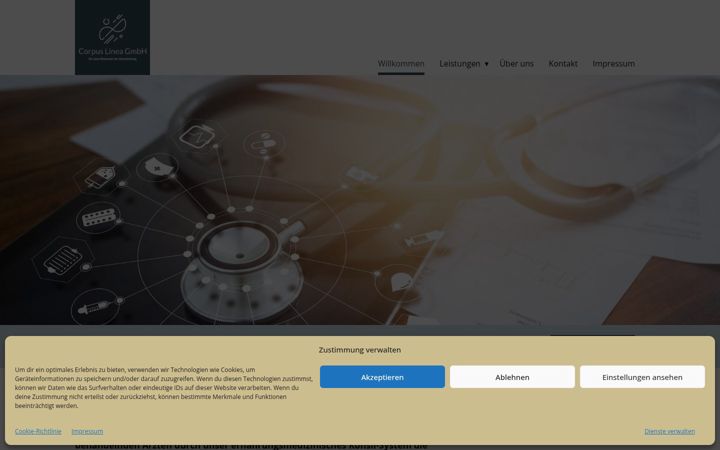 Screenshot of corpus-linea.com
