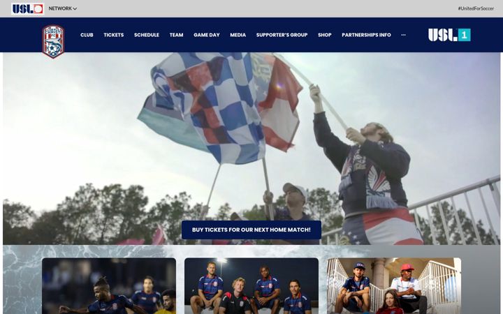 Screenshot of corpuscfc.com