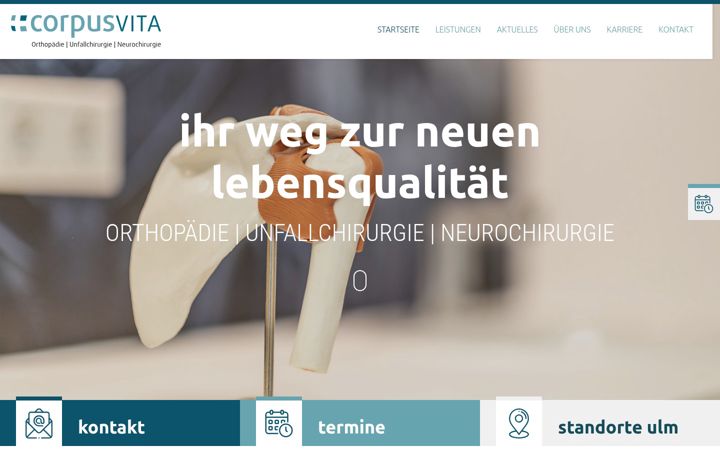 Screenshot of corpusvita.de
