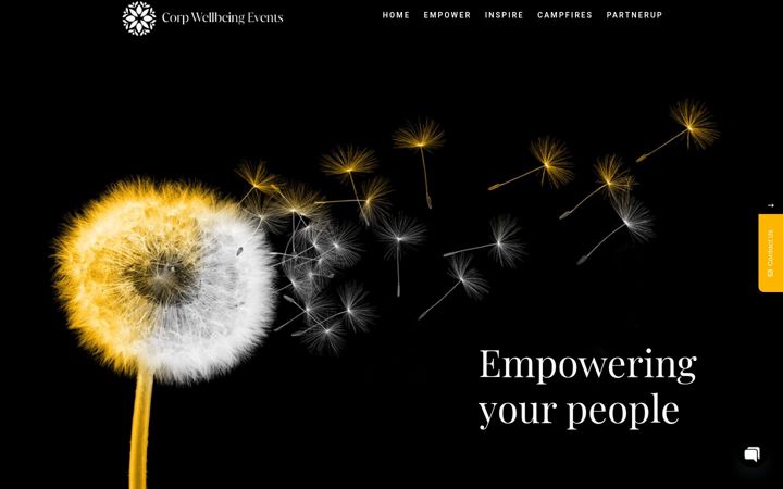 Screenshot of corpwellbeingevents.co.uk