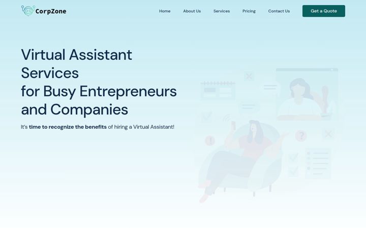 Screenshot of corpzonecy.com
