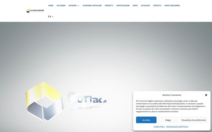 Screenshot of corradighisolfi.it