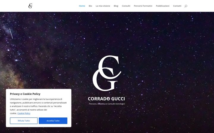 Skärmbild av corradogucci.it
