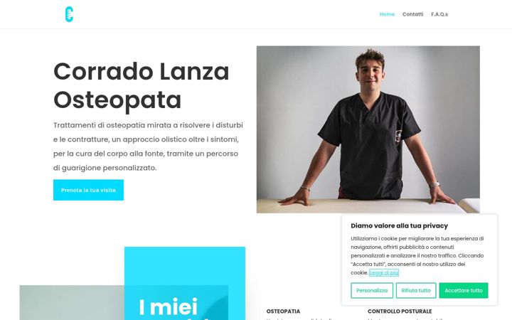 Screenshot of corradolanza.it
