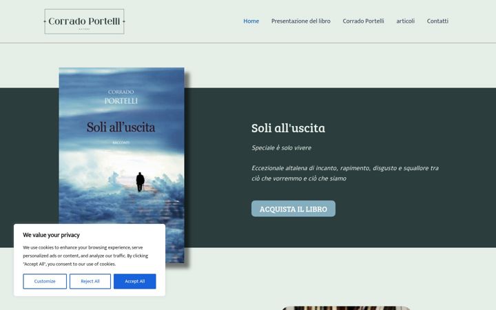 Screenshot of corradoportelli.it