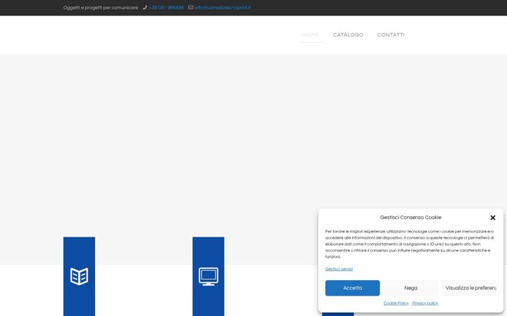 Screenshot of corradotecnoprint.it