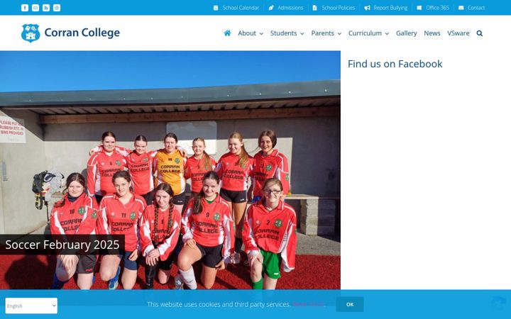 Screenshot di corrancollege.ie