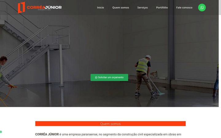Screenshot of correajr.com.br