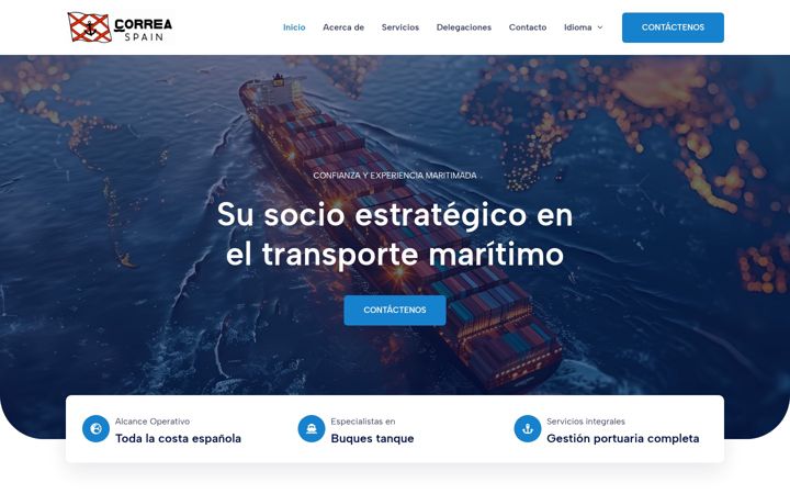 Screenshot του correaportservices.es