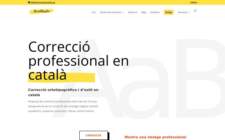 Screenshot of correccioencatala.cat