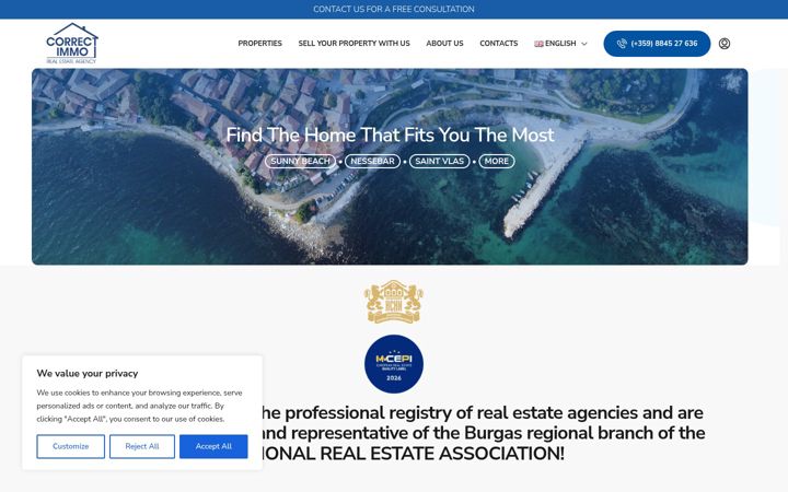 Screenshot of correctimmo.com
