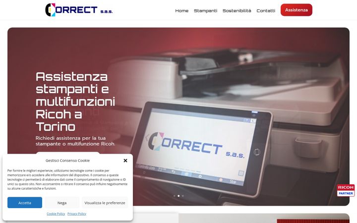 Screenshot of correctsas.it