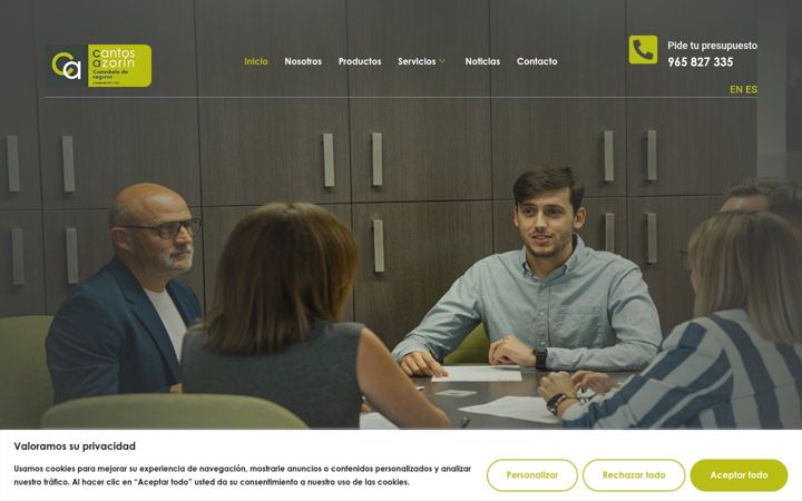 Screenshot of correduriacantos.com