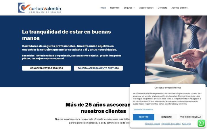 Screenshot of correduriacarlosvalentin.es