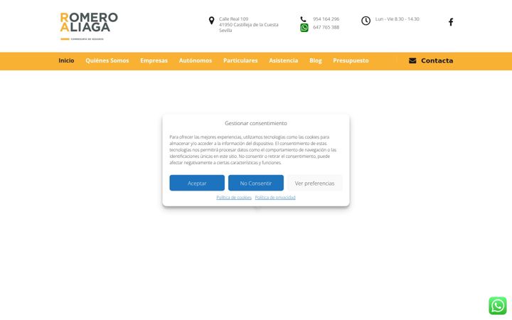 Screenshot του correduriaromero.es