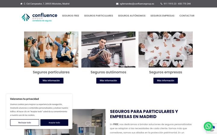 Screenshot of correduriasegurosfree.es