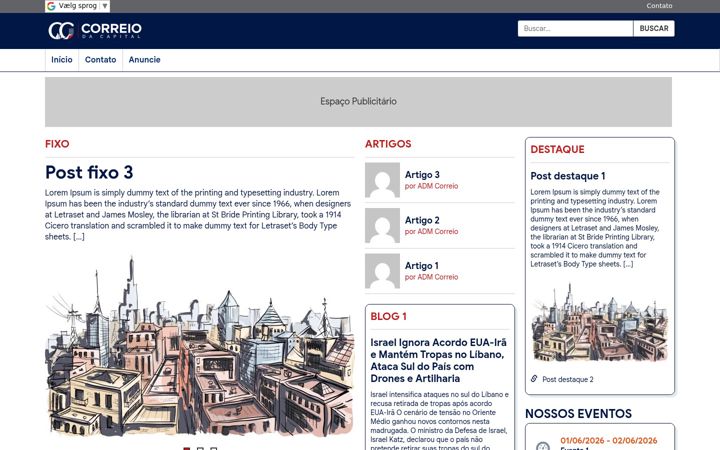 Screenshot of correiodacapital.com.br