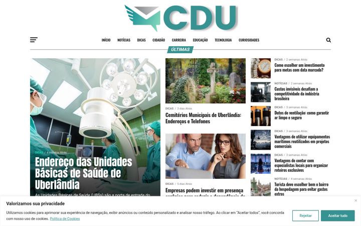 Screenshot of correiodeuberlandia.com.br