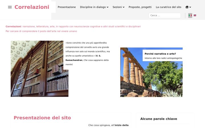 Screenshot of correlazioni.eu